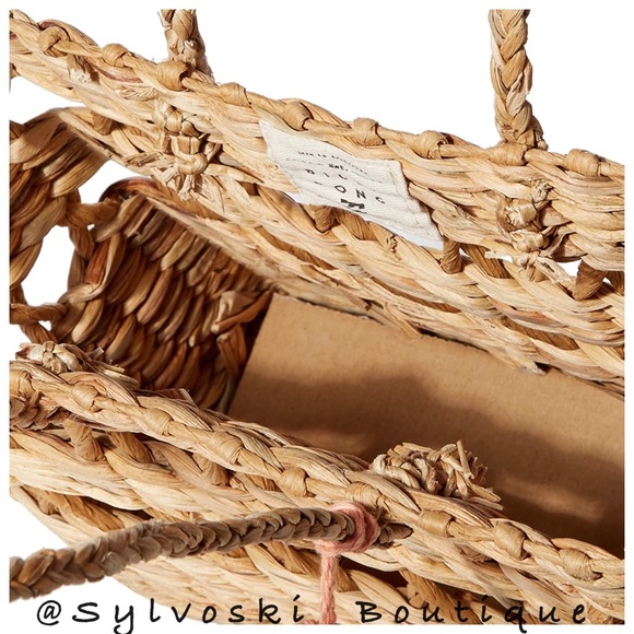 🔥Billabong Wild Heart Beige Woven Handbag NWT - Picture 7 of 8